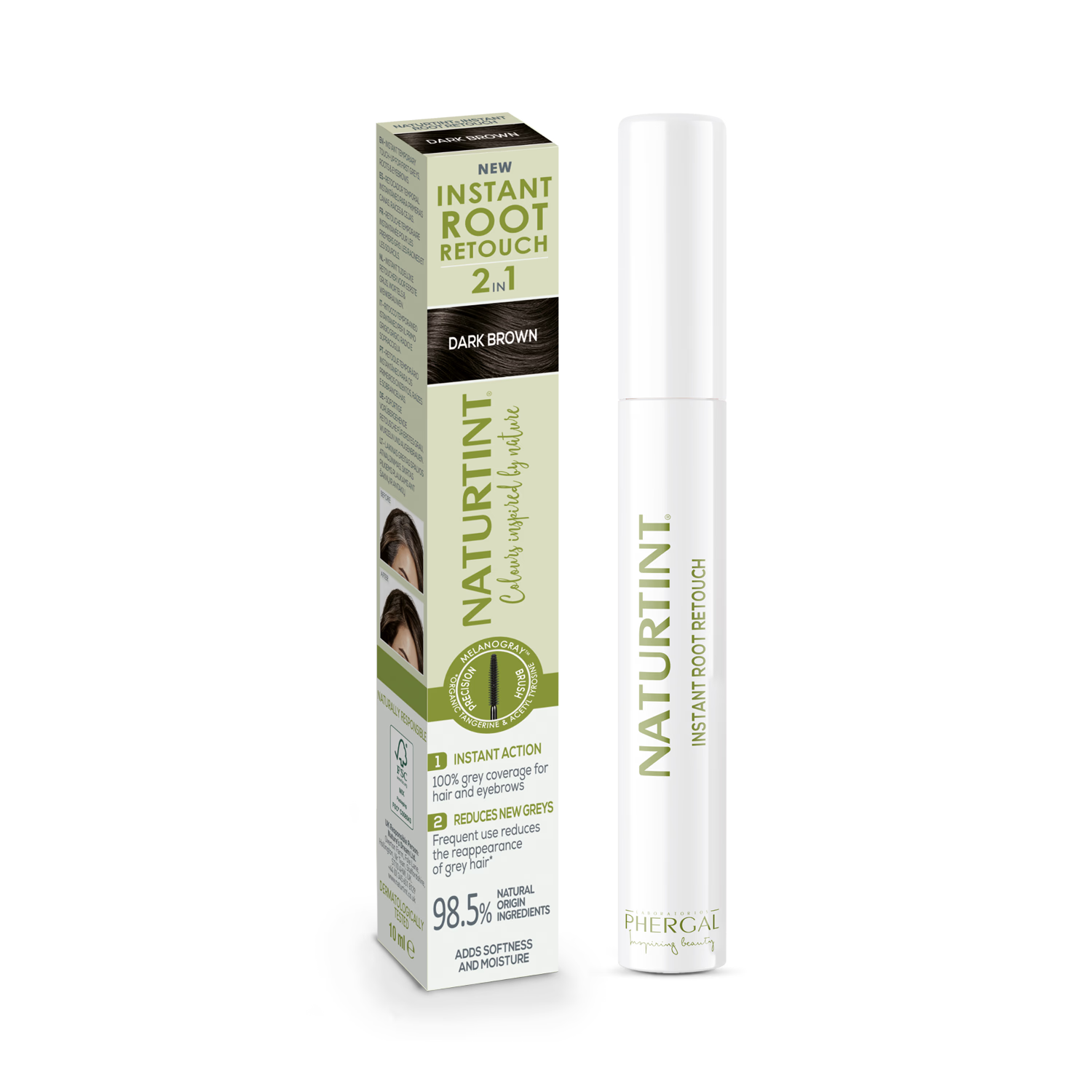 Naturtint root retouch Dark Brown 10ml (British brand)