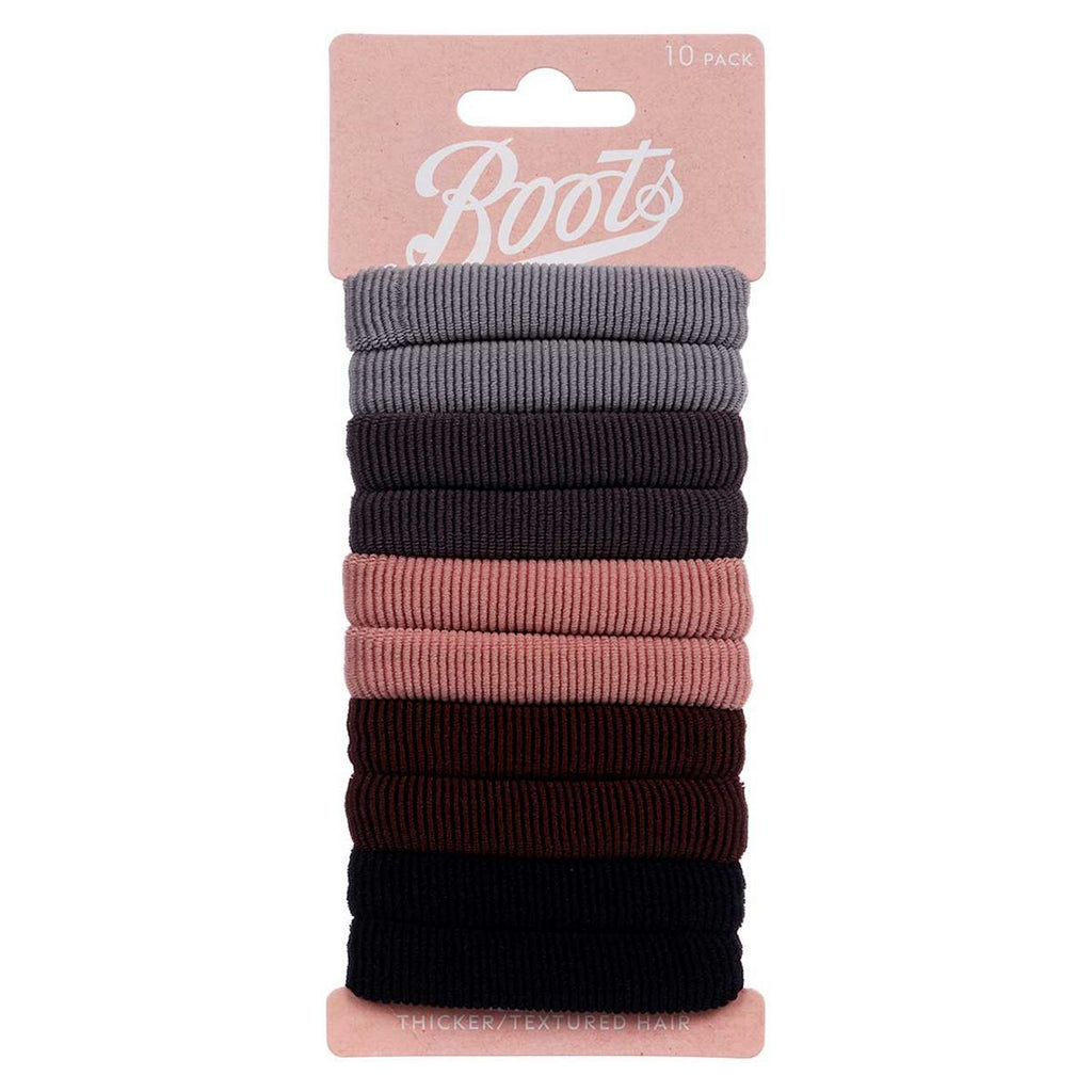 Boots textured hair pony bands neutrals 10s