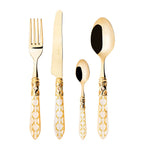 Bugatti Panther Goldivory 24Pc cutlery set - British product