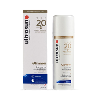 Holland & Barrett Ultrasun Glimmer SPF 20 Sunscreen 150ml- Buy online at McGrocer