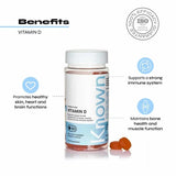 Known Nutrition Vitamin D orange gummies, UK version