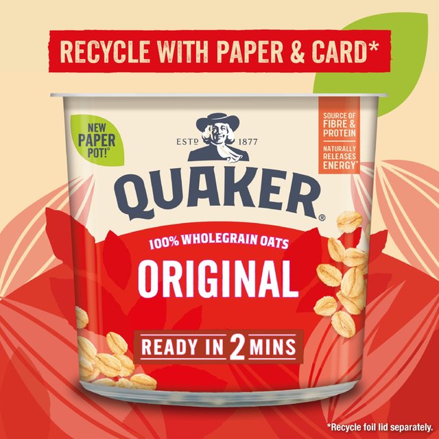 Quaker Oat So Simple Original Porridge Cereal Pot   45g GOODS M&S   