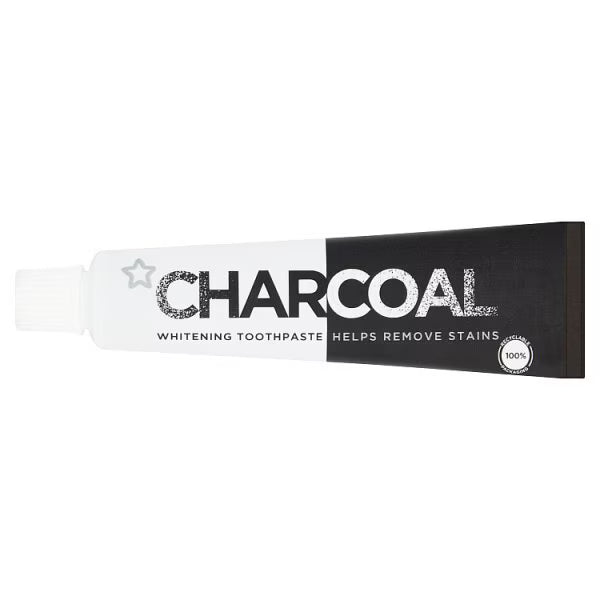 Superdrug Charcoal Toothpaste 25ml Tube (British brand)