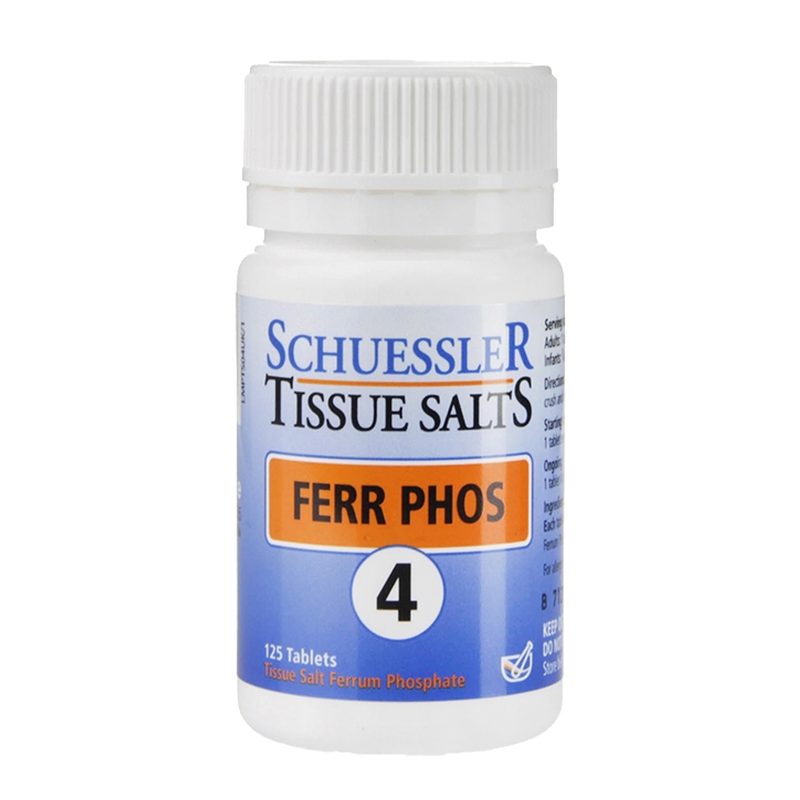 Schuessler Tissue Salts Ferr Phos 4 125 Tablets