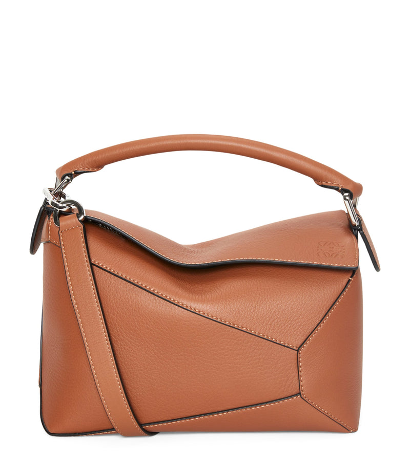 LOEWE Small Leather Puzzle Edge Top-Handle Bag