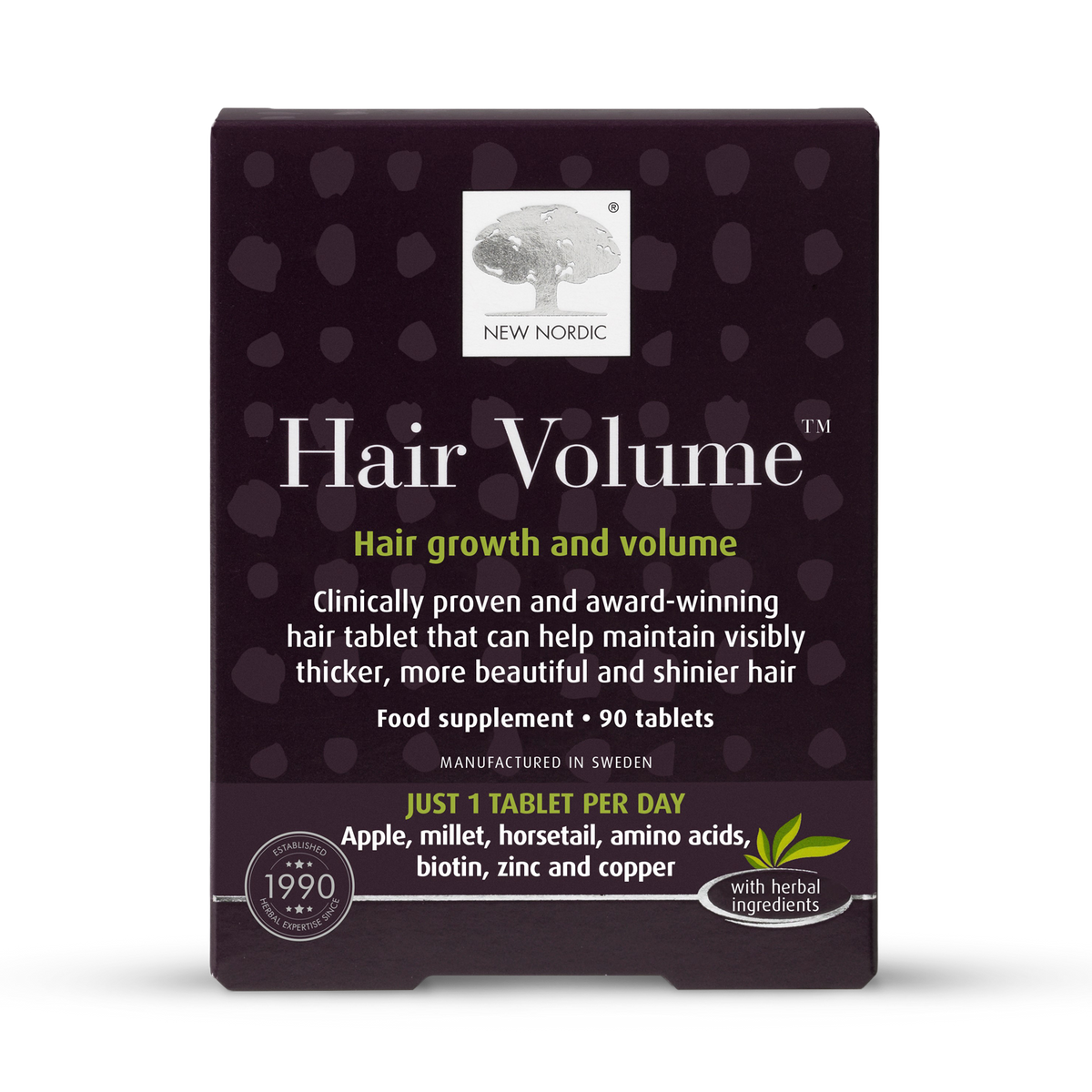 New Nordic Hair Volume Tablets 90 count imported from the UK