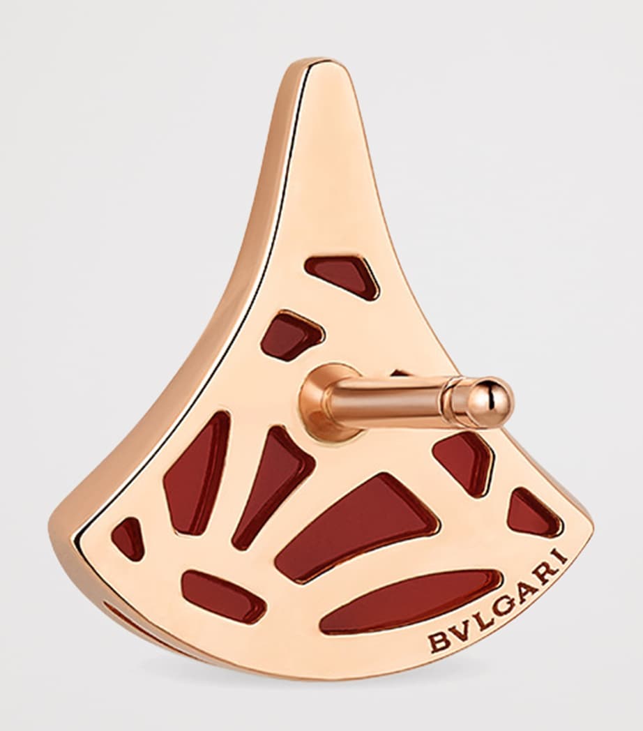 Bvlgari Divas Dream earring rose gold carnelian diamonds (British brand)