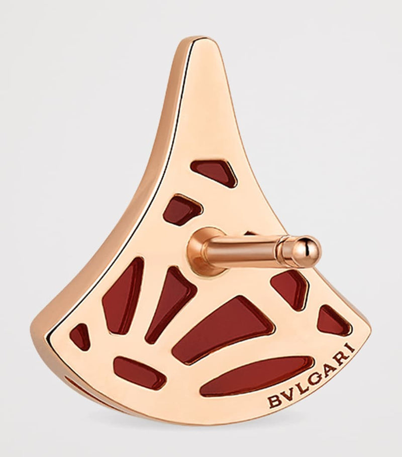 Bvlgari Divas Dream earring rose gold carnelian diamonds (British brand)