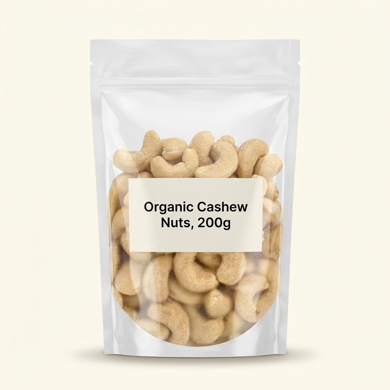 Holland Barrett organic cashew nuts 200g, UK version