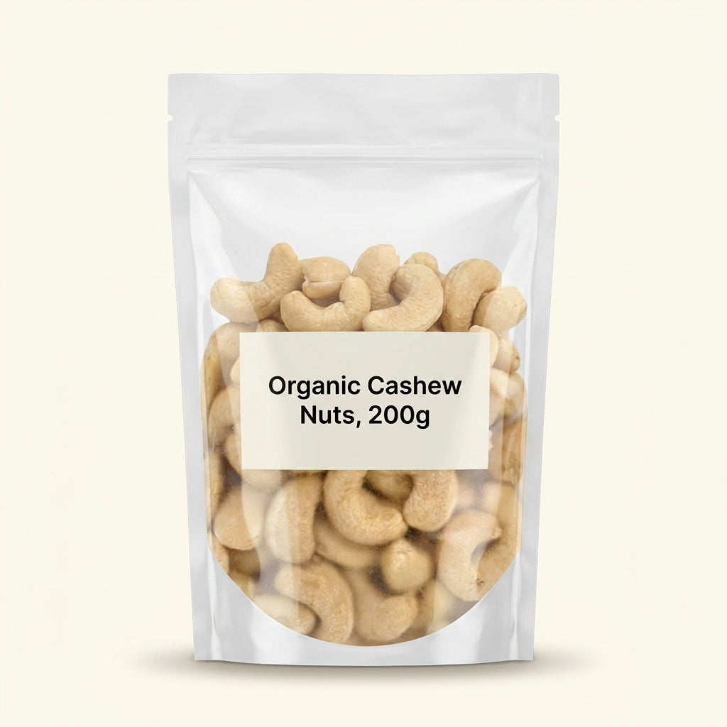 Holland Barrett organic cashew nuts 200g, UK version