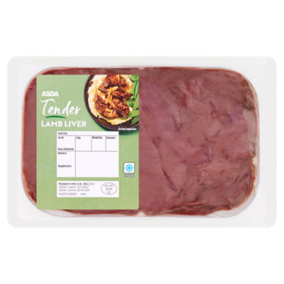 ASDA tender lamb liver fresh pack - British product