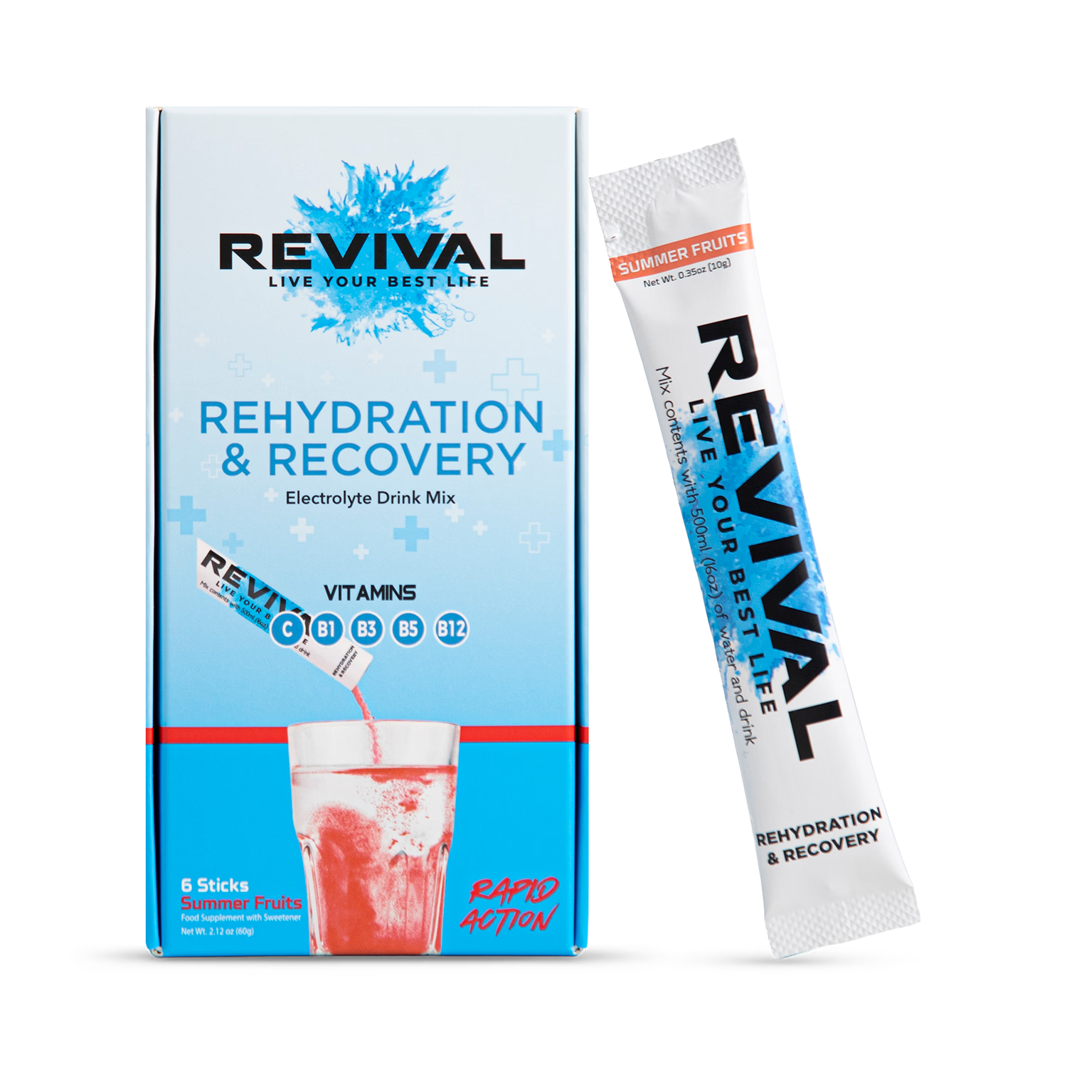 Revival hydration powder summer fruits 6 pack (British brand)