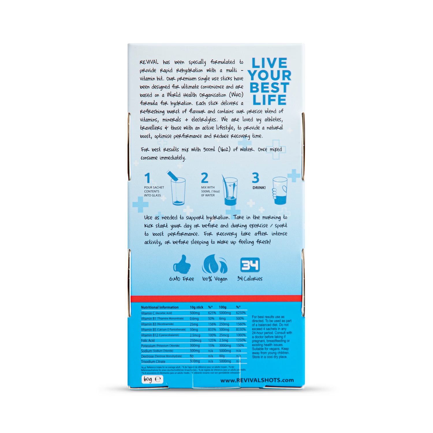 Revival hydration powder summer fruits 6 pack (British brand)