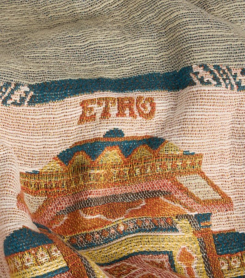 بطانية Etro القطنية ماندالا شانتي 140 × 180 سم - منتج بريطاني