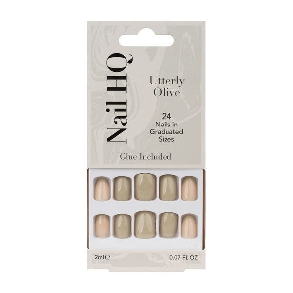 Nail HQ artificial nails olive square - British product