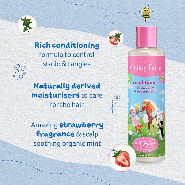 Childs Farm Conditioner - Strawberry & Organic Mint 250ml GOODS Holland&Barrett