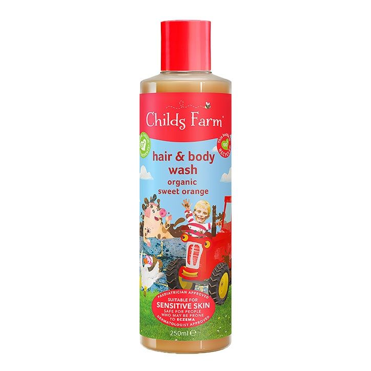 Childs Farm Bubble Hair & Body Wash - Organic Sweet Orange 250ml