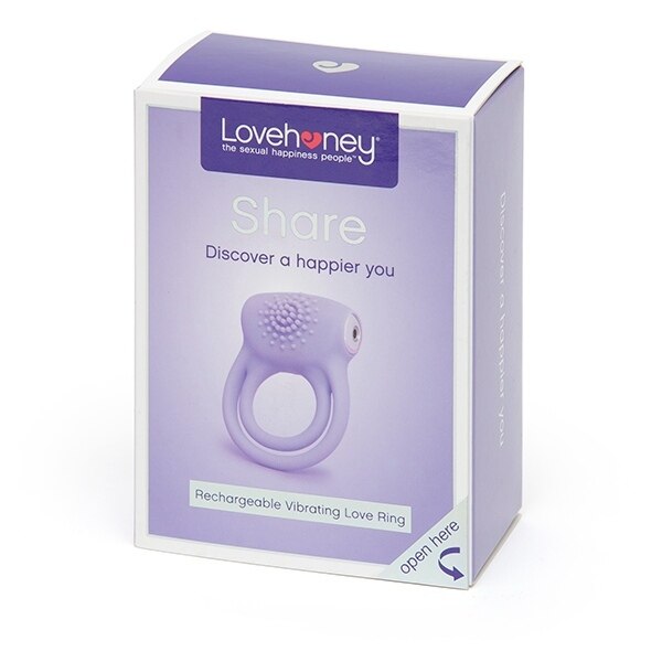 Lovehoney Share Rechargeable Vibrating Love Ring Purple GOODS Superdrug   