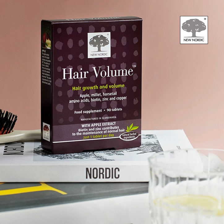 New Nordic Hair Volume 90 Tablets Hair, Skin & Nails Vitamins Holland&Barrett   