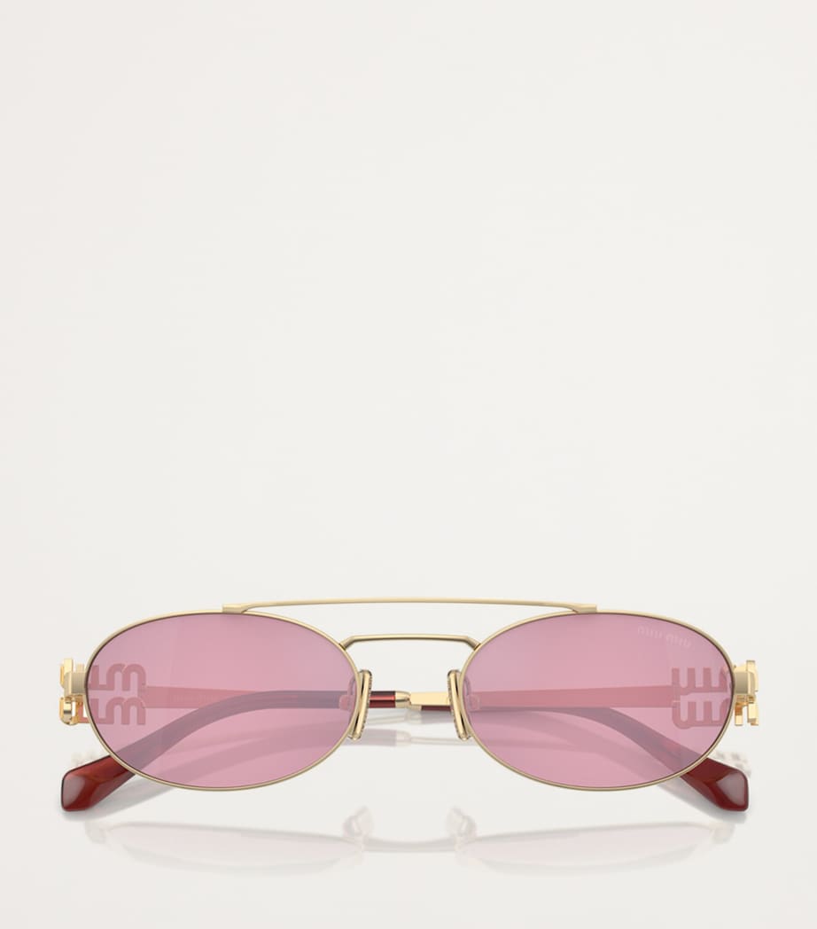 Miu Miu metal oval sunglasses - British product