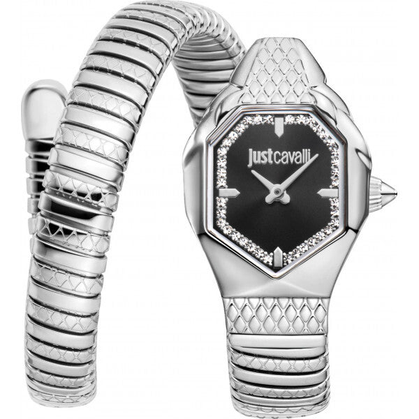 Just Cavalli Black Ladies Signature Watch - British product