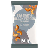 ASDA Sea Salt & Black Pepper Cashews 150g GOODS ASDA   