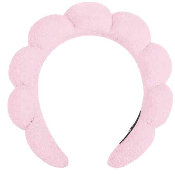 Luvyah Cosmetics Bubble Spa Headband Terry Cloth Pink GOODS Superdrug   