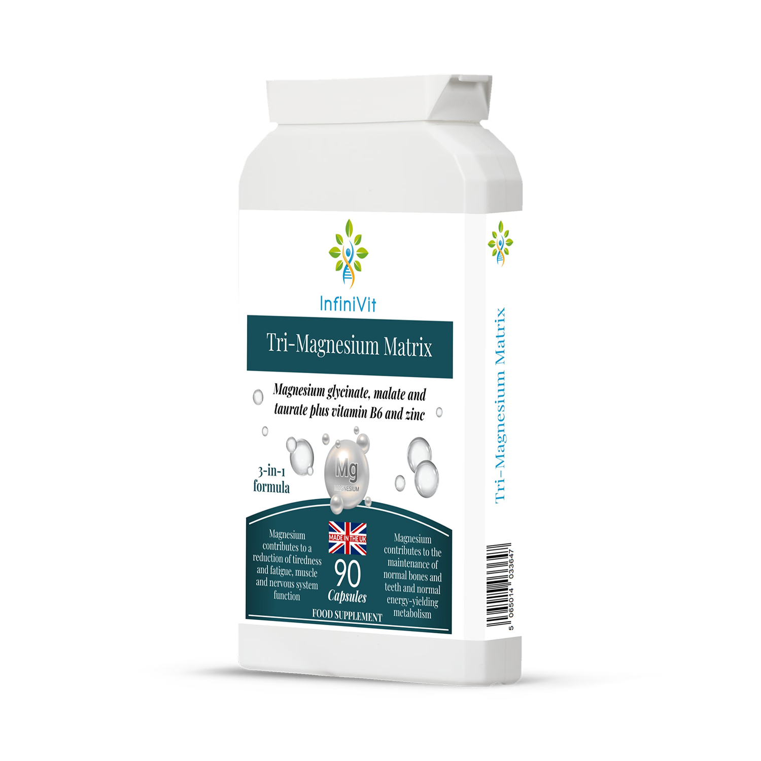 InfiniVit Tri-Magnesium Matrix 90 capsules (British brand)
