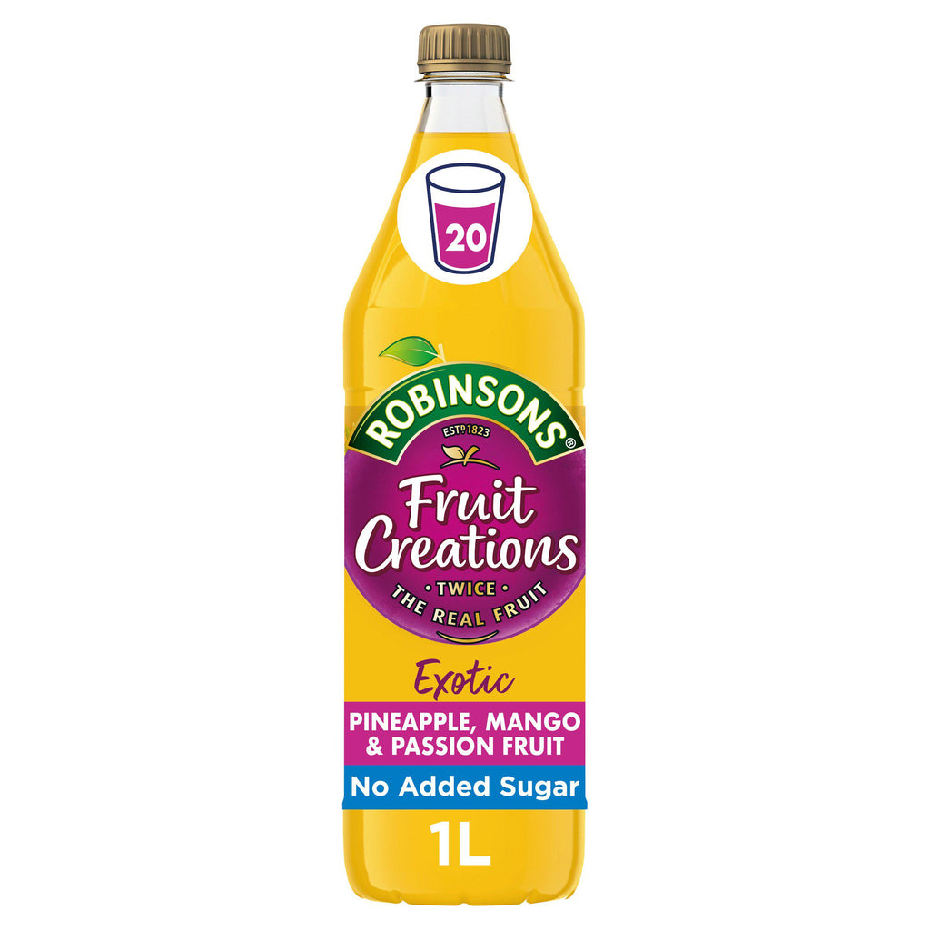 Robinsons Fruit Creations Exotic Pineapple, Mango & Passion Fruit Squash 1L