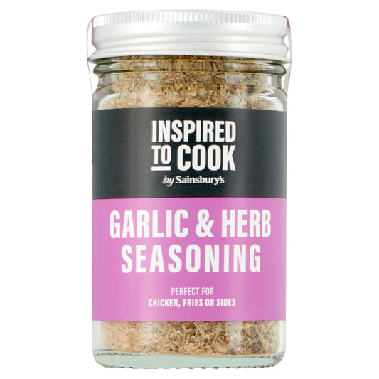 Sainsbury's Garlic & Herb Seasoning 40g Herbs spices & seasoning Sainsburys   