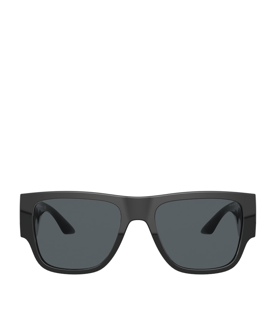 Versace Wayfarer sunglasses with ivory frame and gold logo arms - British product