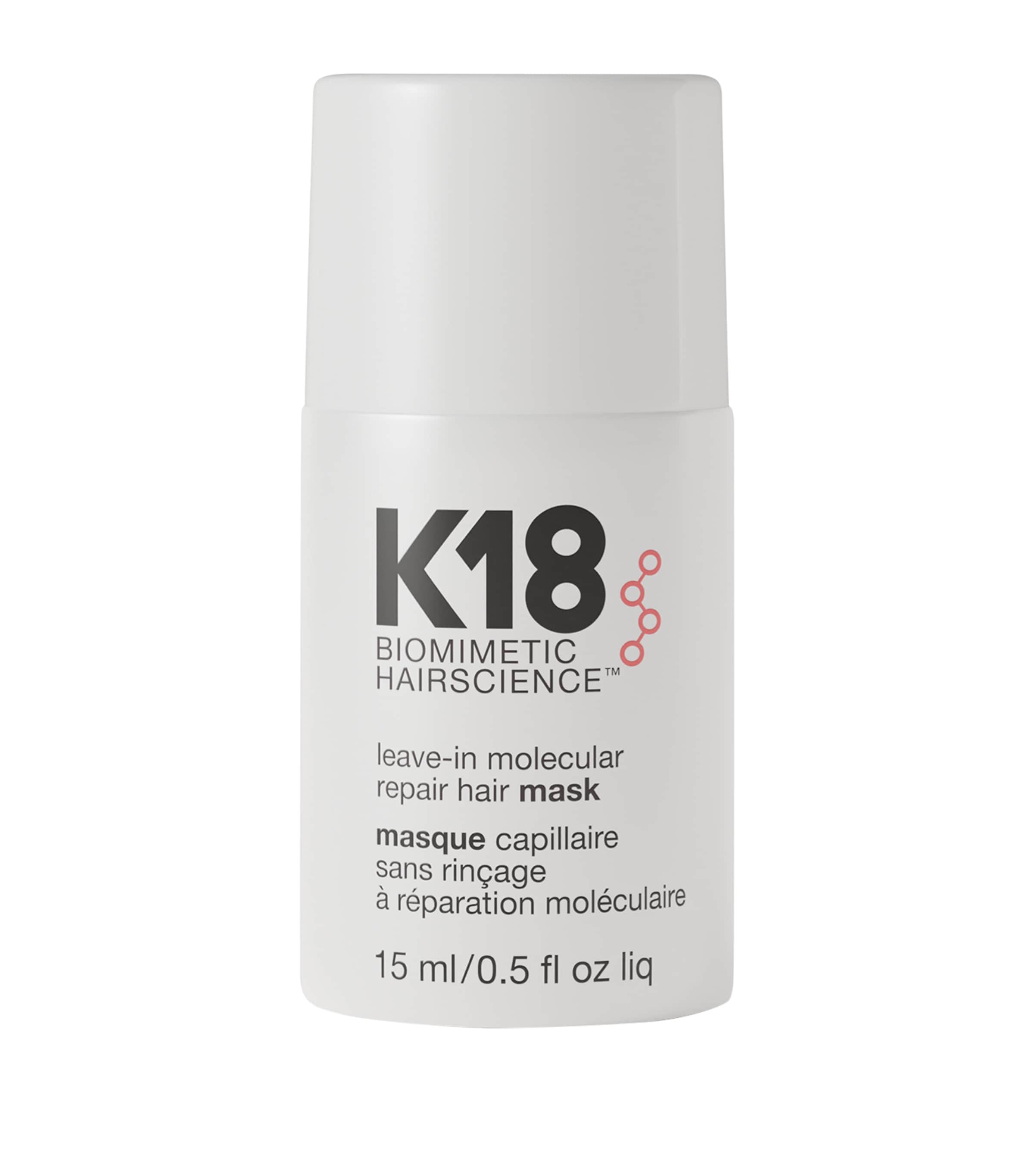 K18 leave-in molecular repair hair mask 15ml, UK version