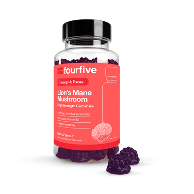 Gummies fourfive Focus & Energy Lion's Mane 4000mg 60 aux baies
