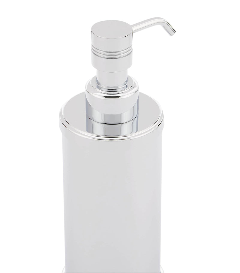 ZODIAC Cylinder Chrome soap dispenser (British brand)