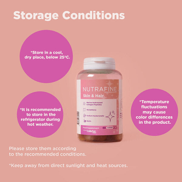 Nutrafine skin and hair gummies 60 portions, imported from the UK
