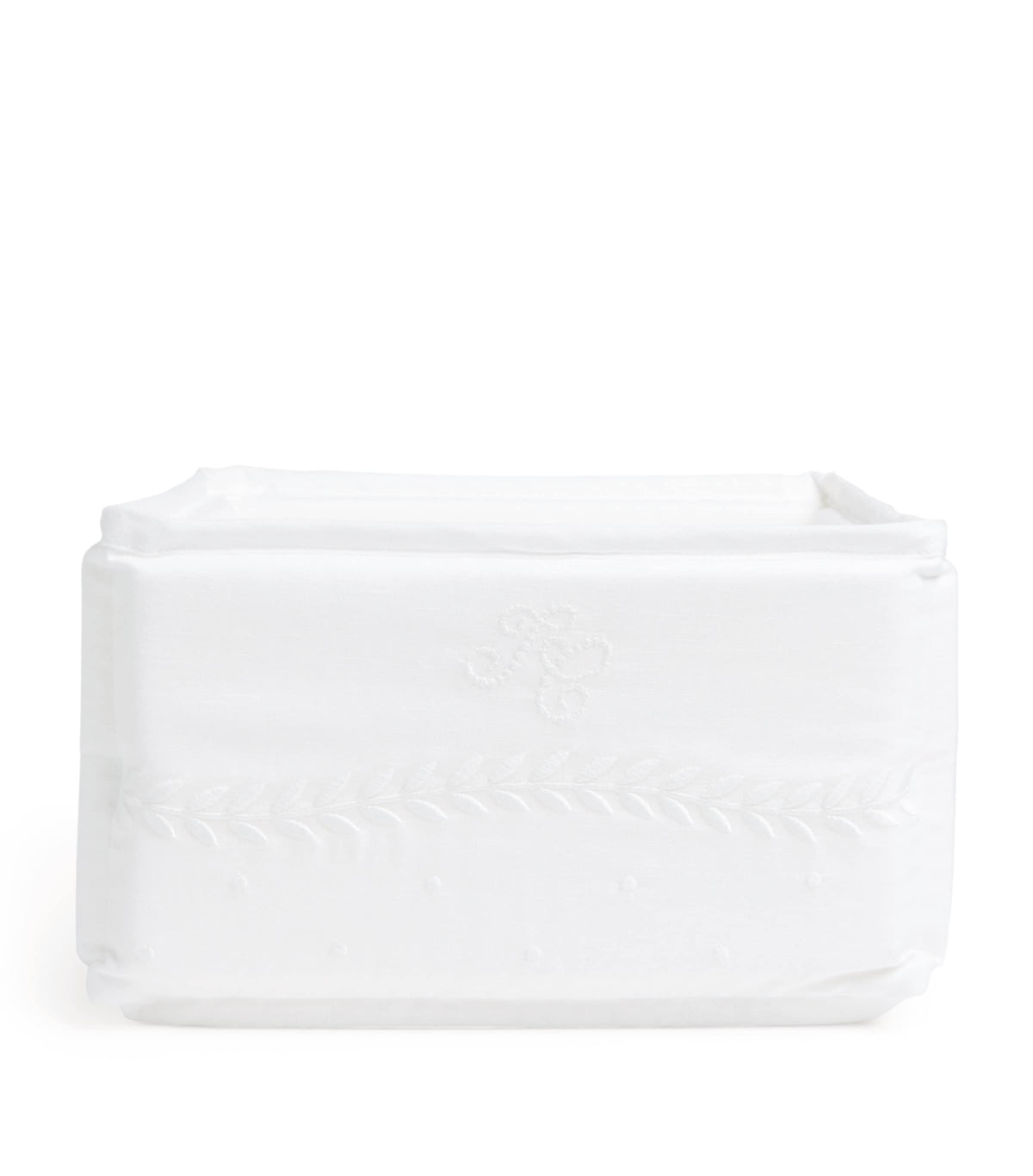 Tartine et Chocolat cotton-linen nursery basket, imported from the UK