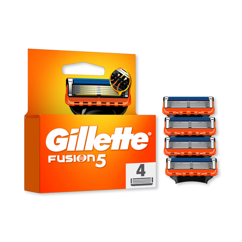 Gillette Fusion5 razor refills 4 count, imported from the UK
