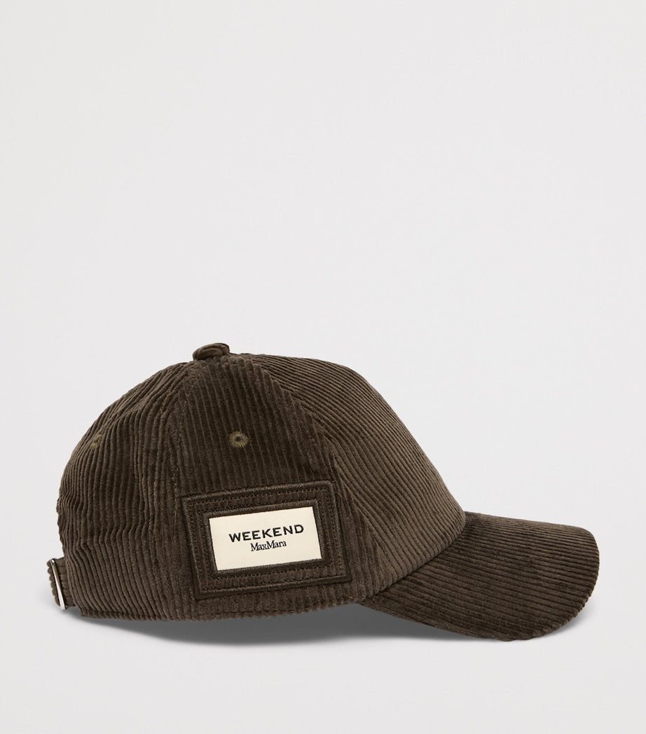 Weekend Max Mara corduroy baseball cap, UK version