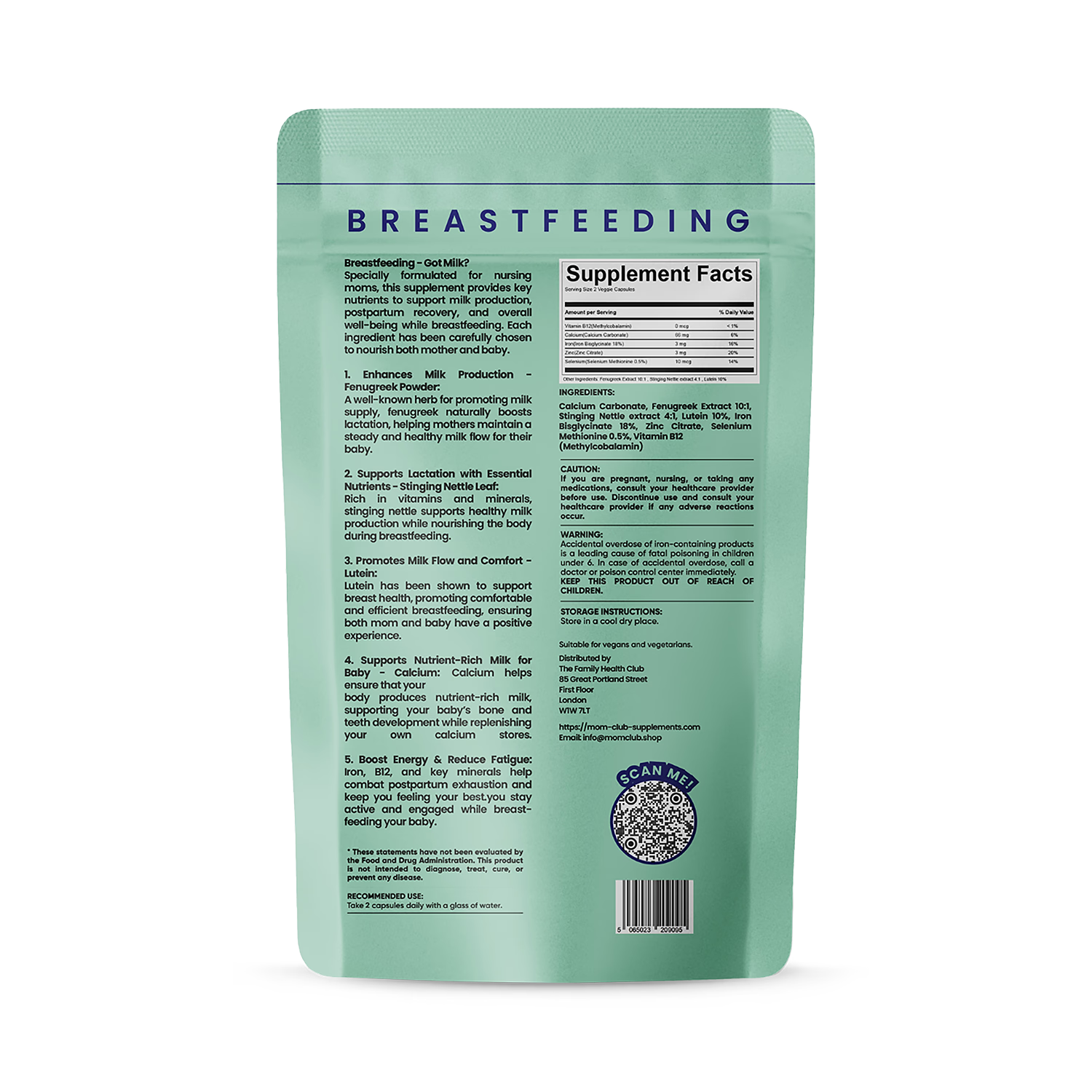 Breastfeeding supplement capsules - British product