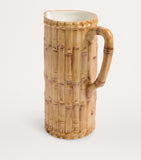 Les Ottomans hand-painted bamboo ceramic jug, UK version