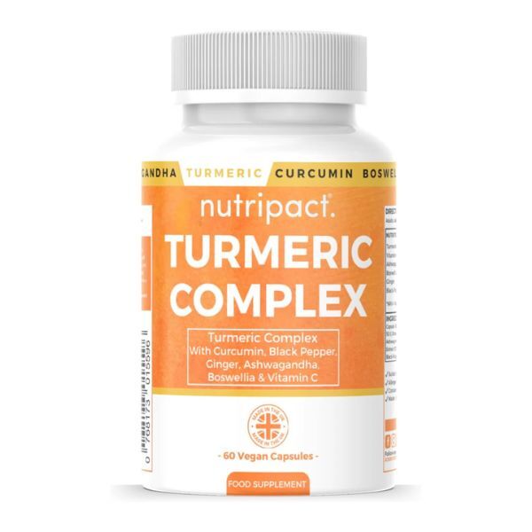 Nutripact turmeric black pepper ginger capsules 60ct (British brand)