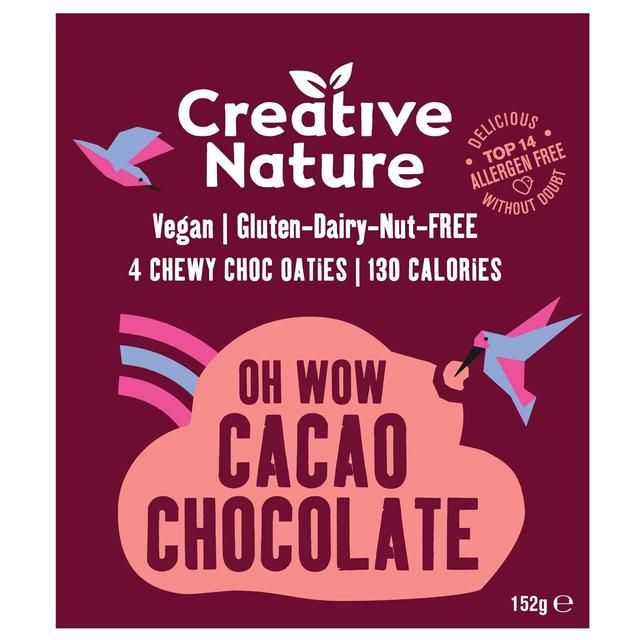 Creative Nature 4 Chewy Choc Oaties   4 x 38g Free from M&S   