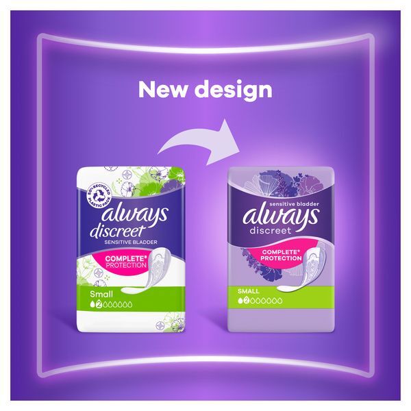 Always Discreet Incontinence Pads Small 20 GOODS Superdrug   