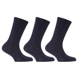 Kids Plain Cotton School Socks (Pack Of 3) (UK Shoe 4-6.5) GOODS Superdrug Navy  