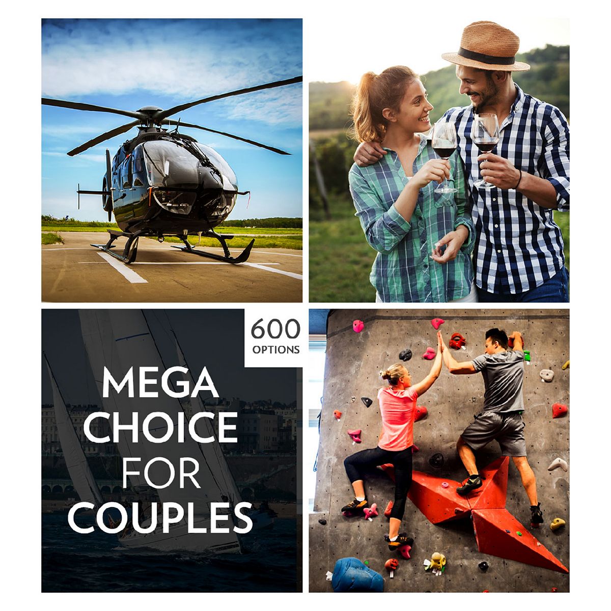 Activity Superstore Mega Choice Gift Experience Pack for Couples GOODS Boots   