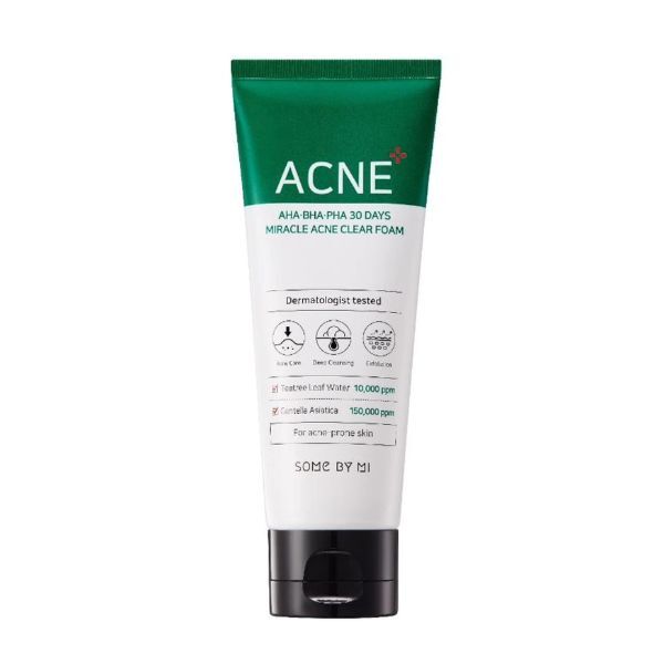 Some By Mi AHA BHA PHA 30 Days Miracle foam cleanser 100ml - British product