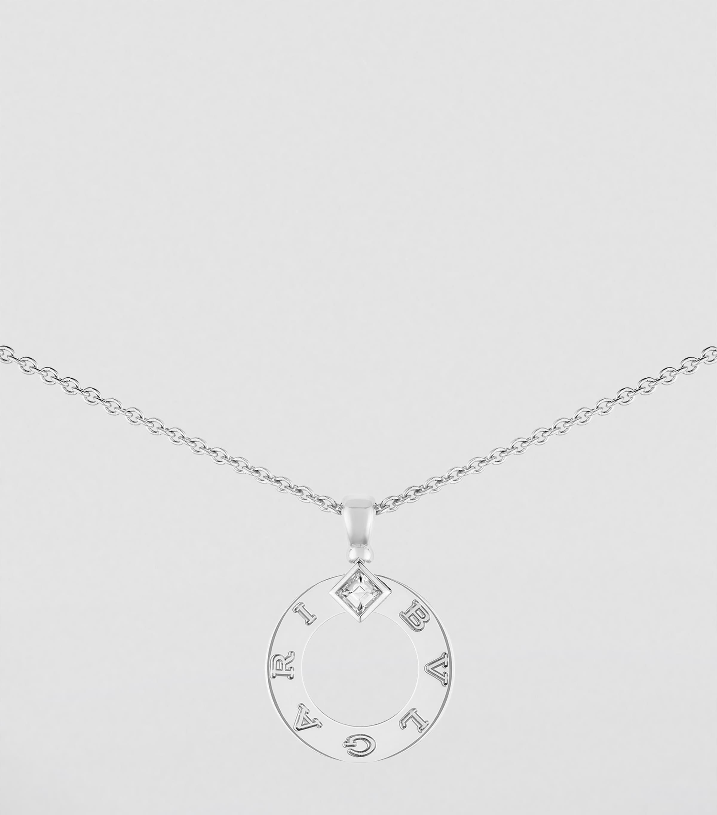 Bvlgari white gold and diamond necklace (British brand)