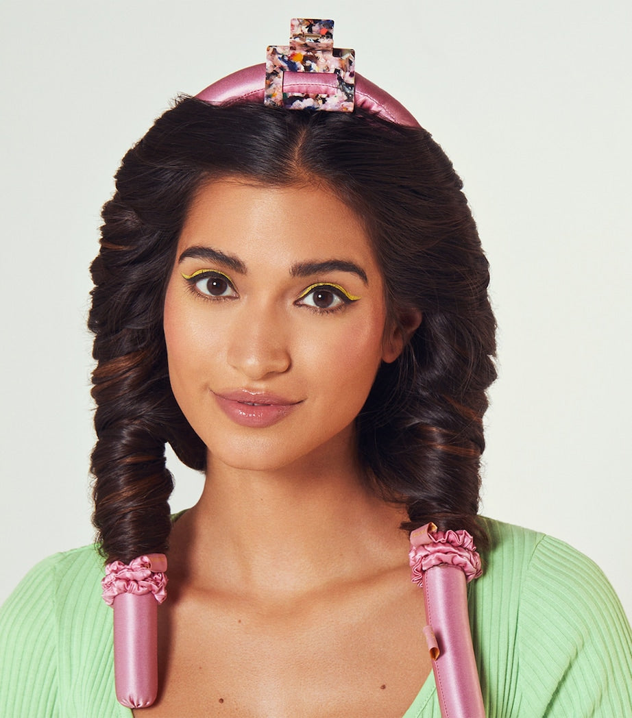 SILKE mulberry silk heatless hair curler set with accessories, 275g (British brand)