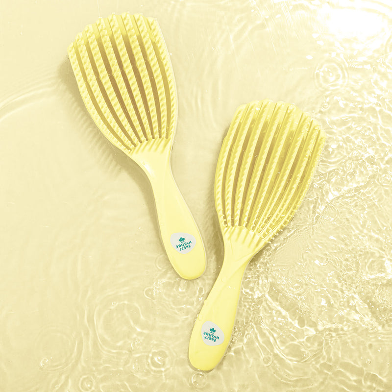 Nature Spell detangler brush yellow, UK version