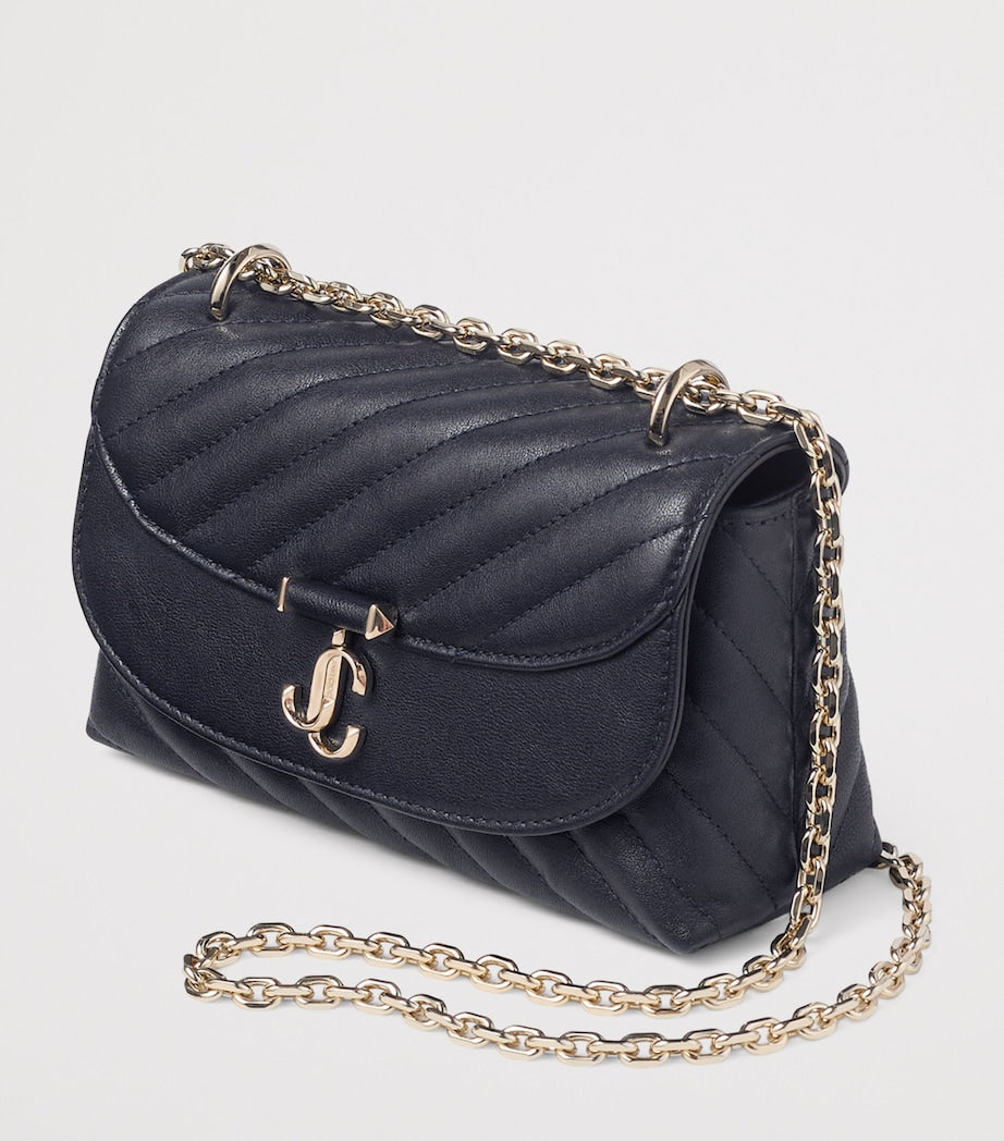 Jimmy Choo Curve quilted leather cross-body bag - British product